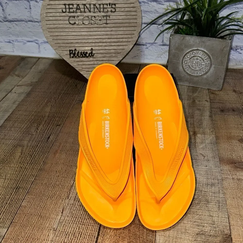 Birkenstock Honolulu EVA Foam Sandals 44 Orange Men's Size 11